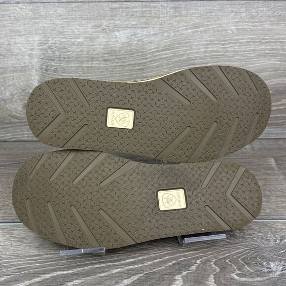 Ariat Bomber Cruiser Women’s Sz 7B Brown Tan Leather Slip-On Loafers 10023008 - Picture 7 of 10